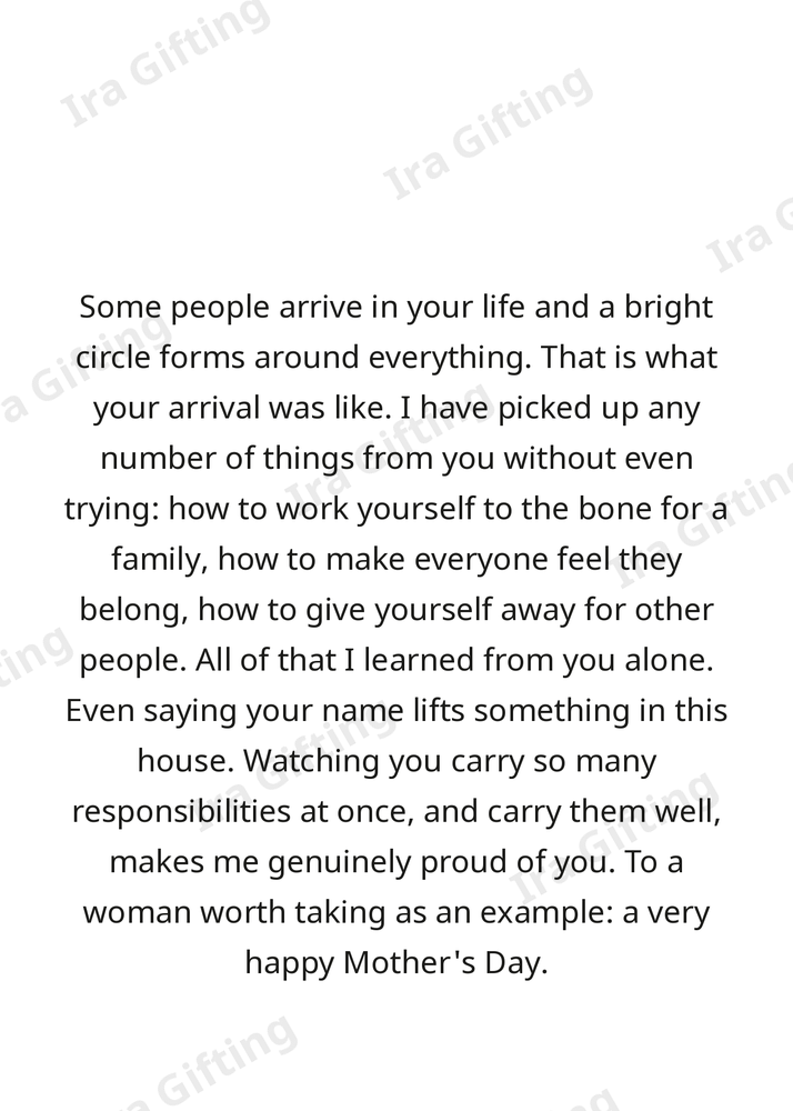 Brother-in-law to Sister-in-law letter frame in English - blank frame