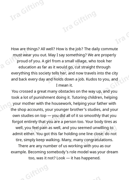 Cousin to Cousin letter frame in English - blank frame